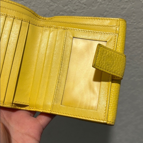 Authentic Salvatore Ferragamo Yellow Wallet SOLD AS IS - Picture 12 of 16